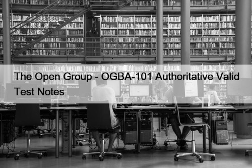 The Open Group - OGBA-101 Authoritative Valid Test Notes